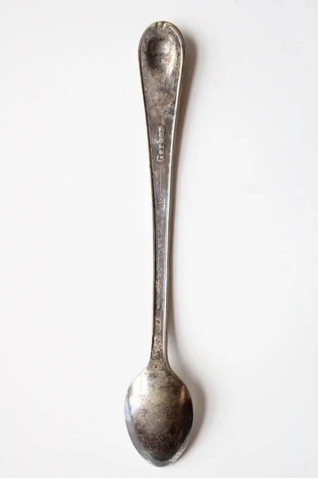 Gerber Winthrop Silver Plate Baby Silver Vintage Spoon Gerber Necklaces