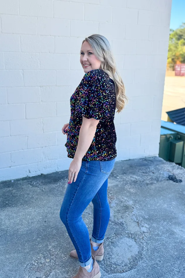 Haptics Earrings Shea A Super Star Sequin Top