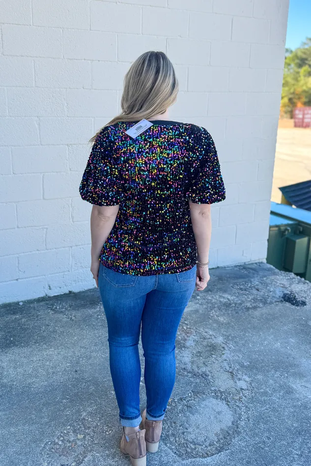 Haptics Earrings Shea A Super Star Sequin Top