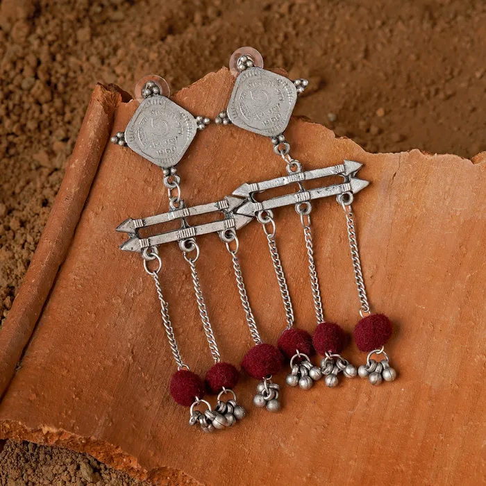 Earrings Teejh Teejh Kushanika Coin Earring