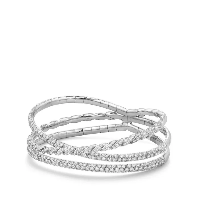 Bracelets David Yurman David Yurman Paveflex 3Row Bracelet