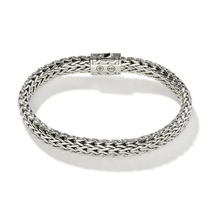 Bracelets John Hardy John Hardy Mens Classic Chain Silver Small Flat Chain Bracelet Bracelets John Hardy John Hardy Mens Classic Chain Silver Small Flat Chain Bracelet