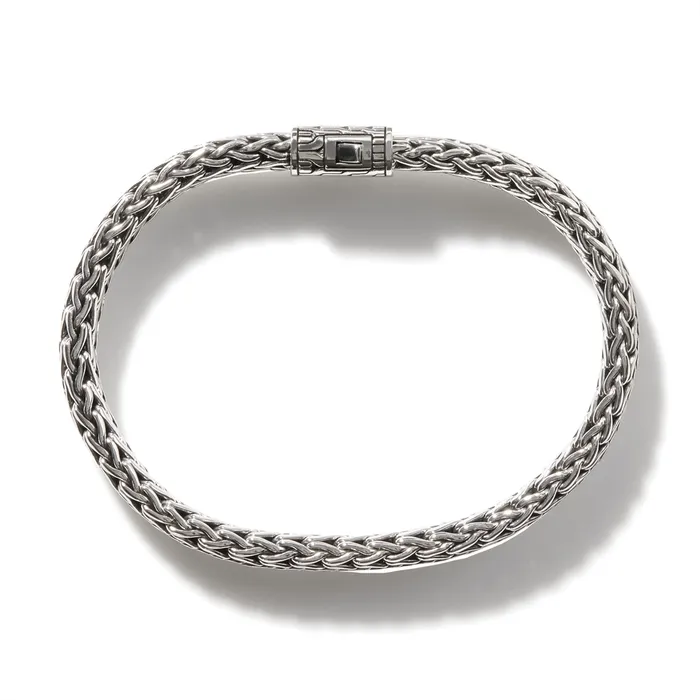 Bracelets John Hardy John Hardy Mens Classic Chain Silver Small Flat Chain Bracelet Bracelets John Hardy John Hardy Mens Classic Chain Silver Small Flat Chain Bracelet