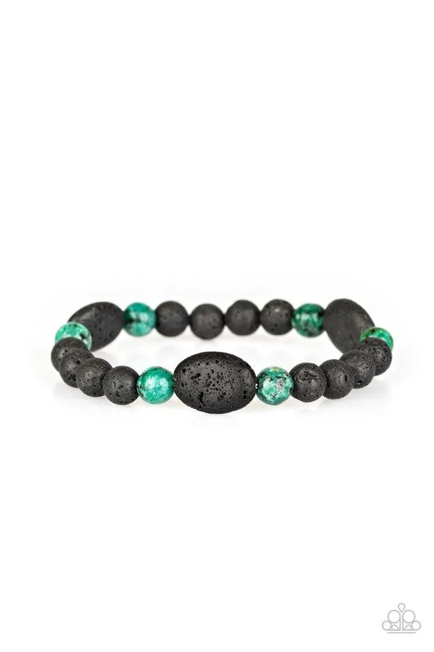 Bracelets Paparazzi Jewelry Paparazzi Bracelet A Hundred and ZEN Percent Green