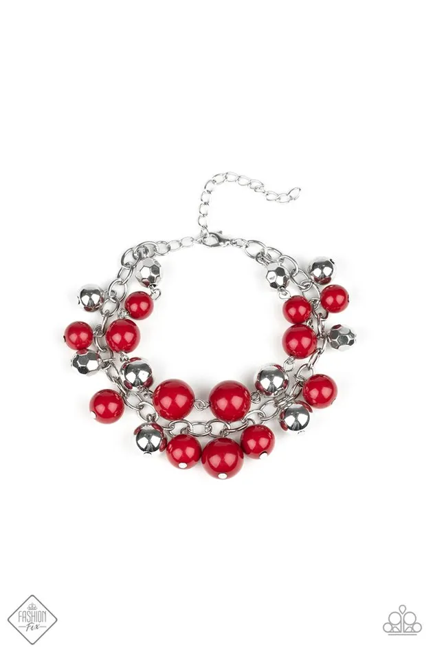 Bracelets Paparazzi Jewelry Paparazzi Bracelet Party Posh Red