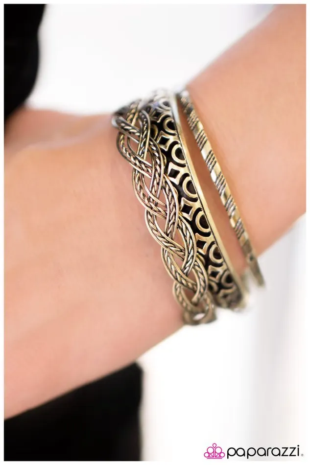 Bracelets Paparazzi Jewelry Paparazzi Bracelet The Traveler Brass
