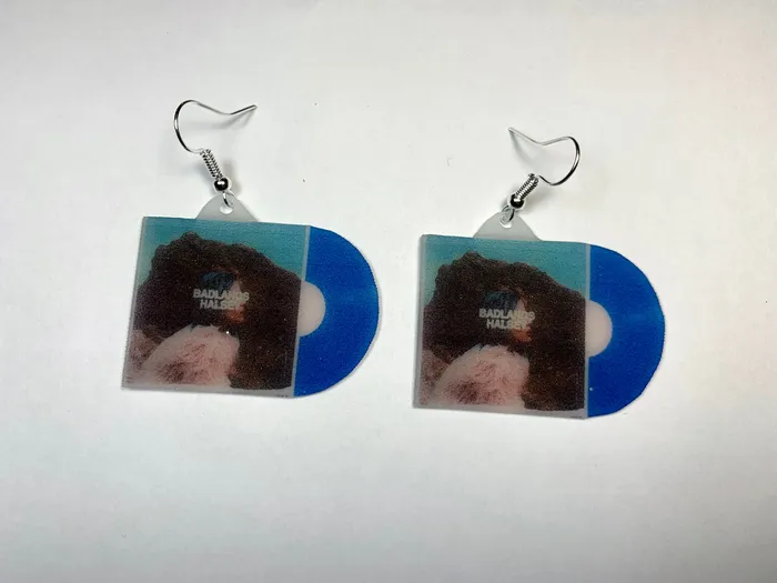 Earrings Halsey Badlands Vinyl Handmade Earrings Sam Makes Things