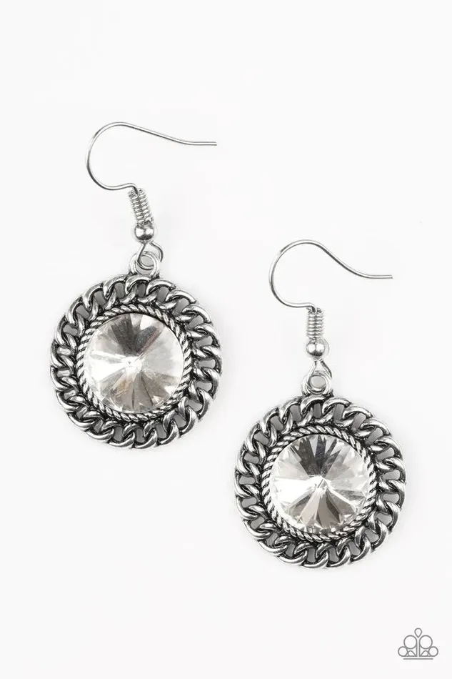 Earrings Paparazzi Earring Girl Grunge Attitude White Paparazzi Jewelry