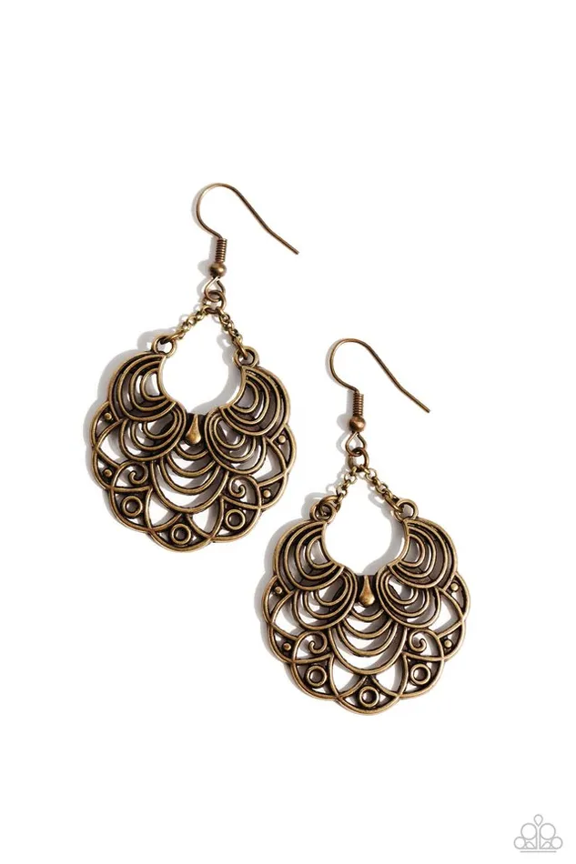 Earrings Paparazzi Jewelry Paparazzi Earring Frilly Finesse Brass Earrings Paparazzi Jewelry Paparazzi Earring Frilly Finesse Brass