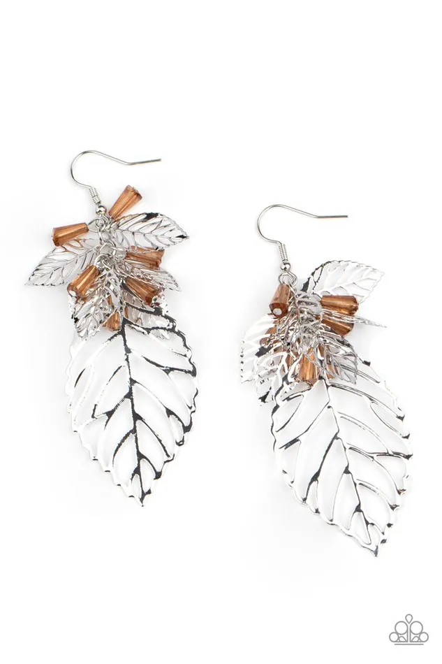 Earrings Paparazzi Jewelry Paparazzi Earring Instant ReLEAF Brown Earrings Paparazzi Jewelry Paparazzi Earring Instant ReLEAF Brown