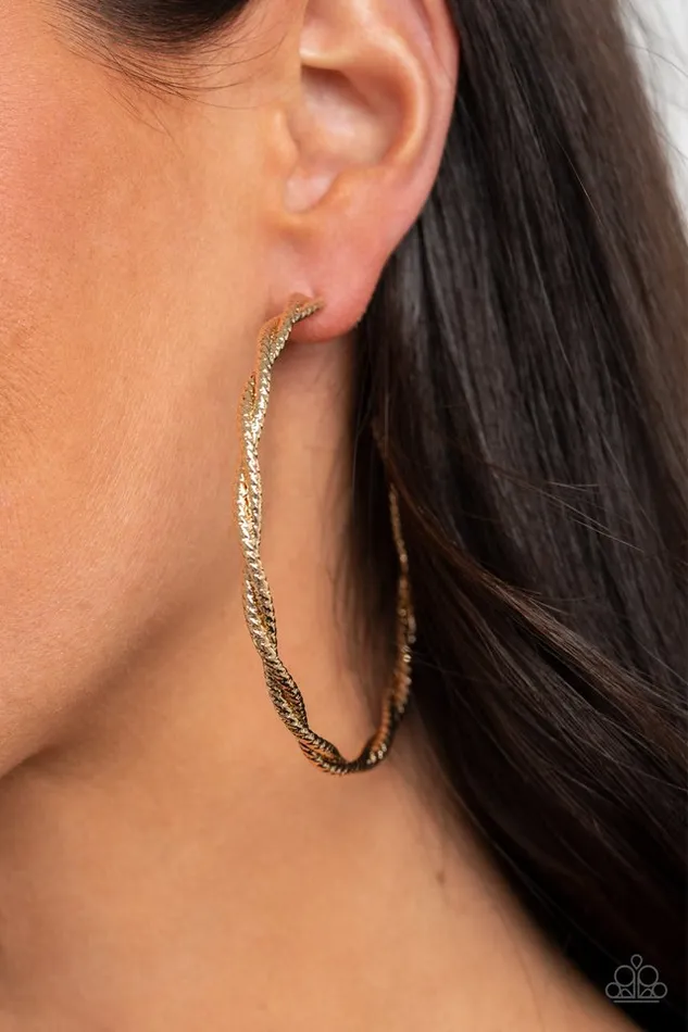 Earrings Paparazzi Jewelry Paparazzi Earring Totally Throttled Gold