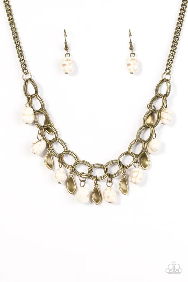 Necklaces Paparazzi Jewelry Paparazzi Necklace Adventure Is Worthwhile White