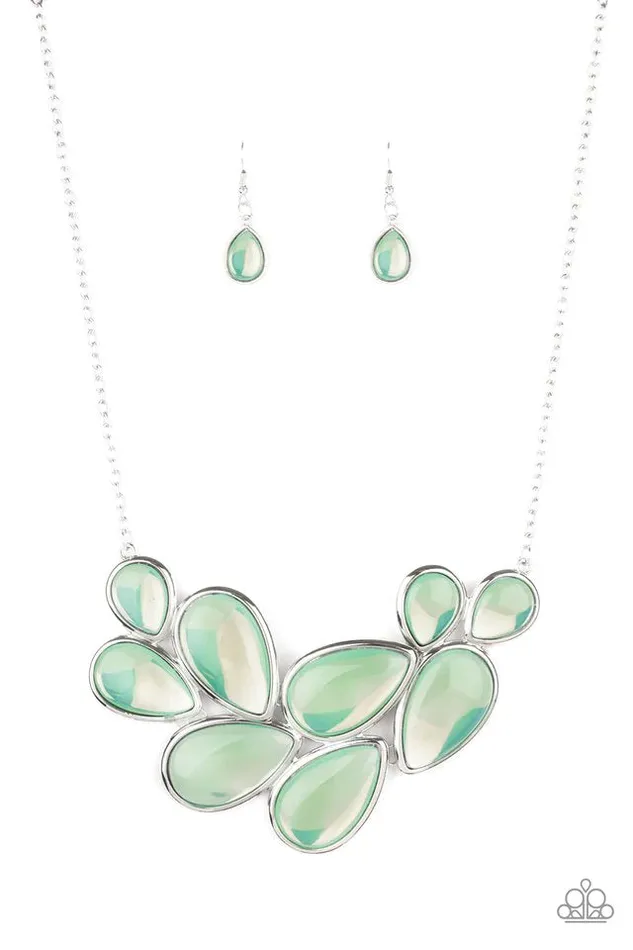 Necklaces Paparazzi Jewelry Paparazzi Necklace Iridescently Irresistible Green
