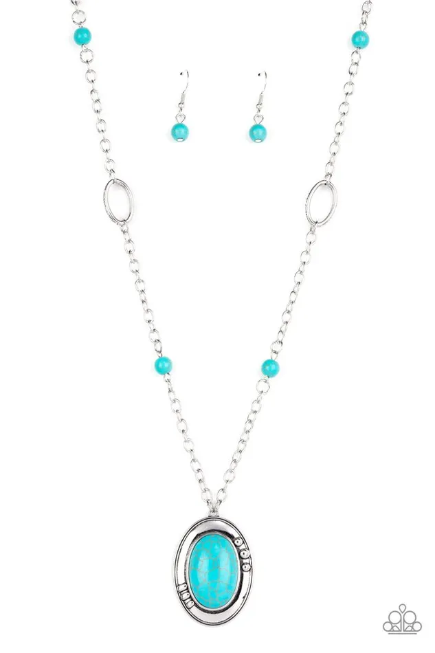 Necklaces Paparazzi Jewelry Paparazzi Necklace Mojave Meditation Blue Necklaces Paparazzi Jewelry Paparazzi Necklace Mojave Meditation Blue