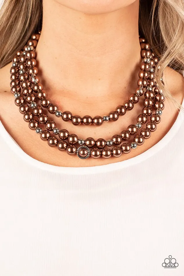Necklaces Paparazzi Jewelry Paparazzi Necklace Needs No Introduction Brown