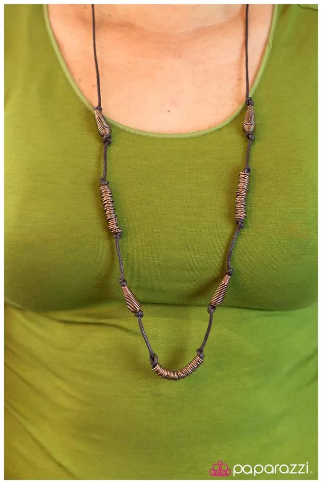 Necklaces Paparazzi Jewelry Paparazzi Necklace Spring Into Action Copper