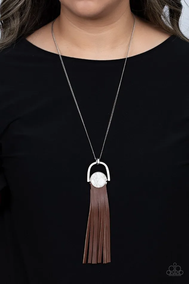Necklaces Paparazzi Jewelry Paparazzi Necklace Winslow Wanderer White