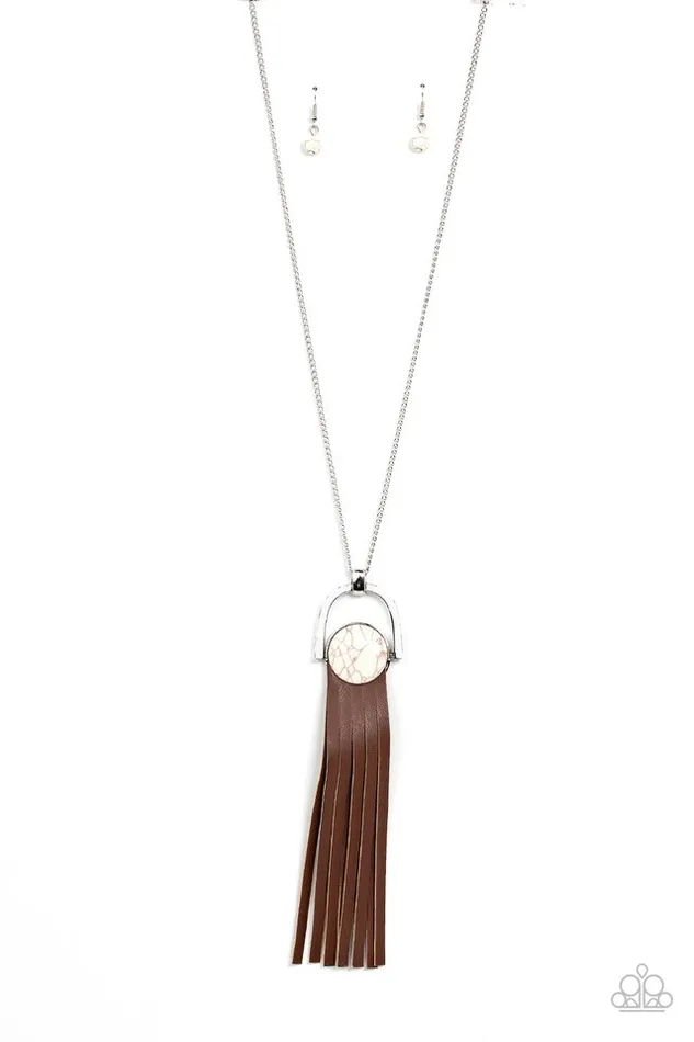 Necklaces Paparazzi Jewelry Paparazzi Necklace Winslow Wanderer White Necklaces Paparazzi Jewelry Paparazzi Necklace Winslow Wanderer White