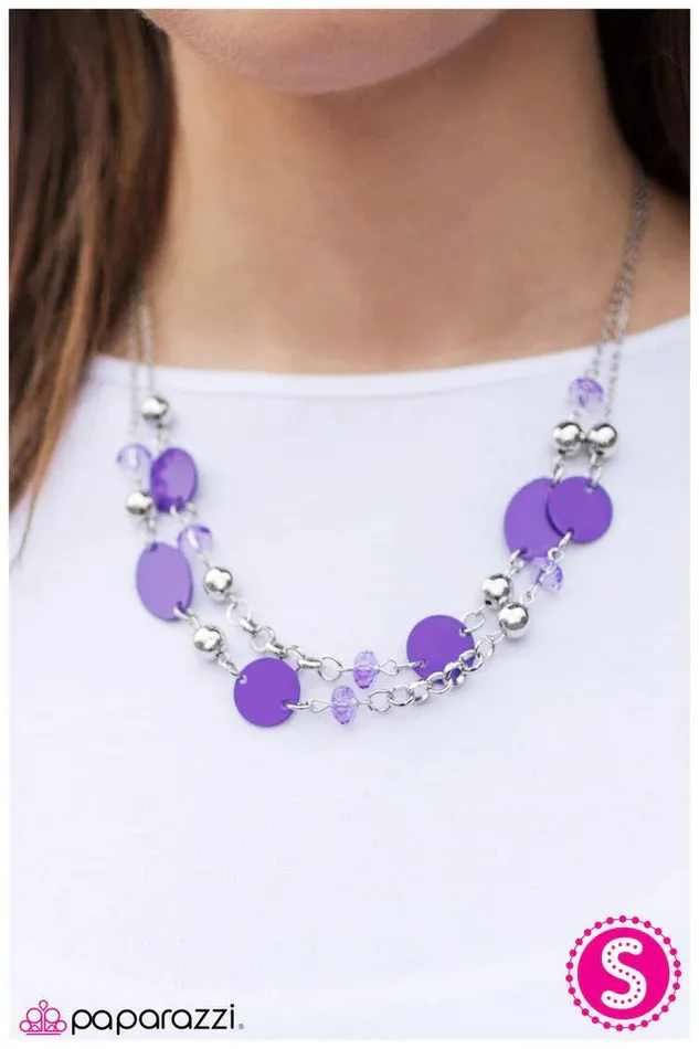 Necklaces Paparazzi Necklace Bon Adventure Purple Paparazzi Jewelry