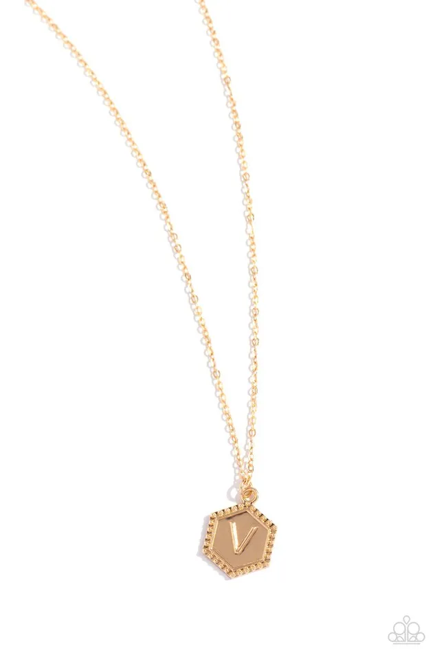 Necklaces Paparazzi Necklace Emblematic Elegance Gold V Paparazzi Jewelry Necklaces Paparazzi Necklace Emblematic Elegance Gold V Paparazzi Jewelry