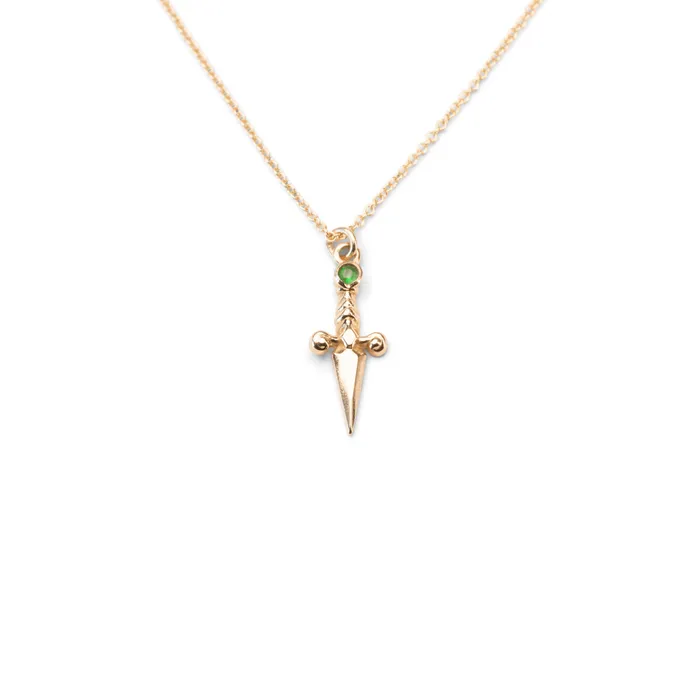 Necklaces RG 14k Dagger Necklace