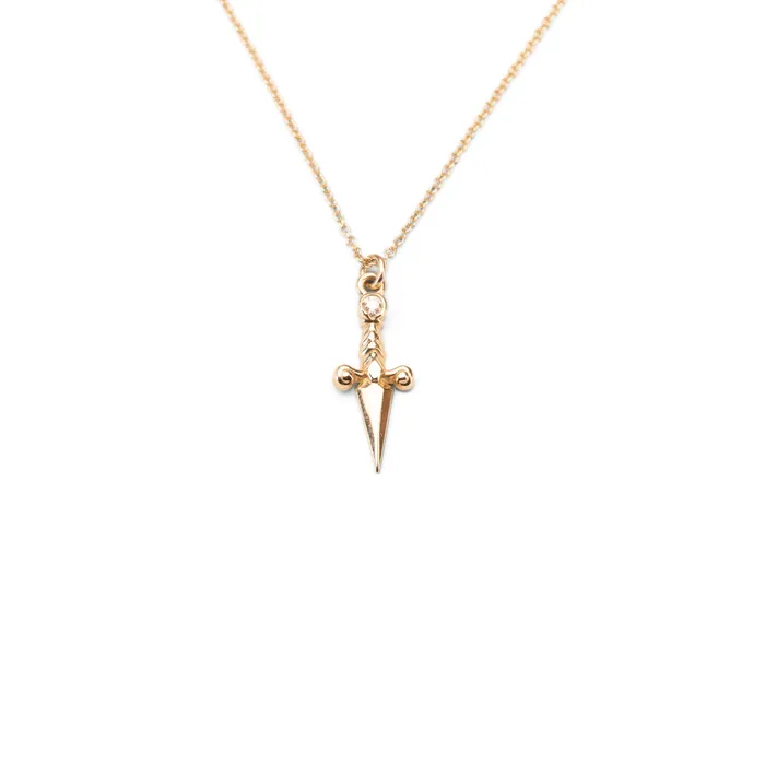 Necklaces RG 14k Dagger Necklace
