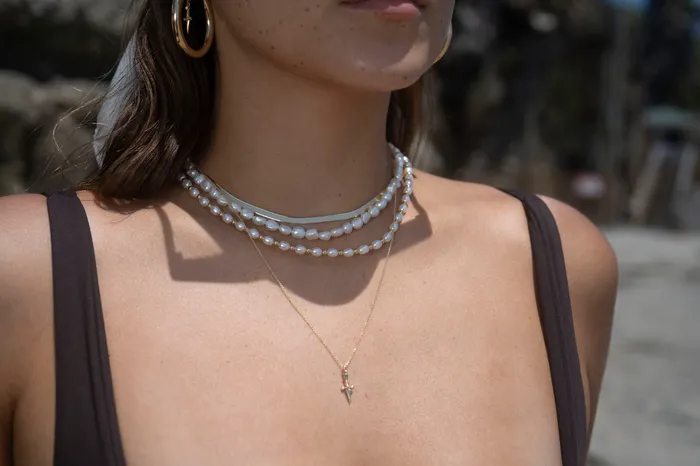 Necklaces RG 14k Dagger Necklace
