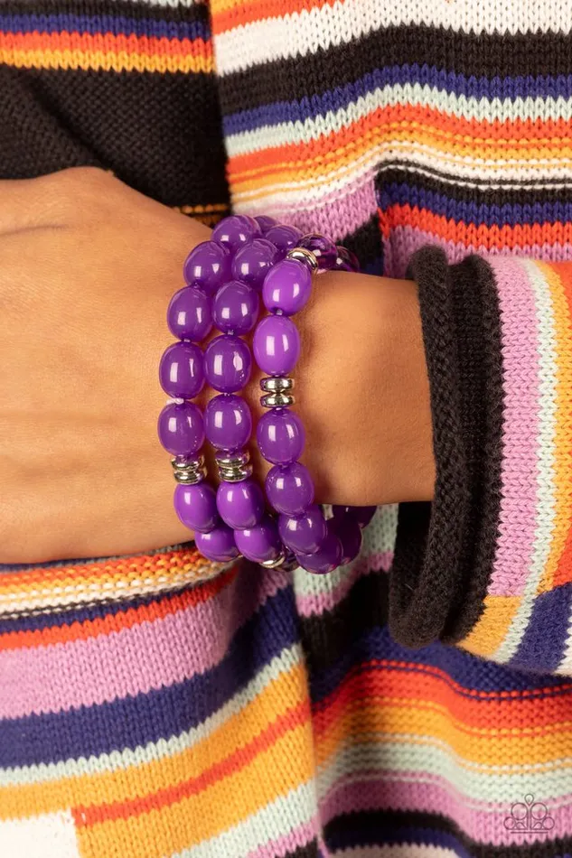 Paparazzi Jewelry Bracelets Paparazzi Bracelet Coastal Coastin Purple Paparazzi Jewelry Bracelets Paparazzi Bracelet Coastal Coastin Purple