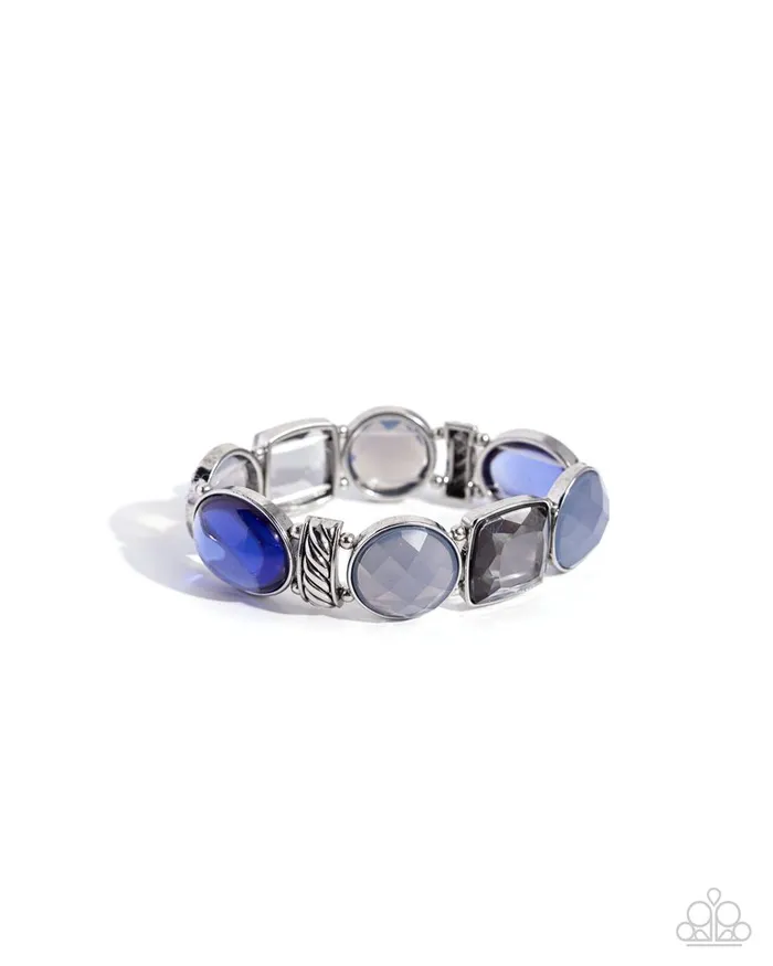 Paparazzi Jewelry Bracelets Paparazzi Bracelet Glassy Generosity Blue Paparazzi Jewelry Bracelets Paparazzi Bracelet Glassy Generosity Blue