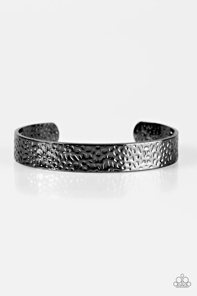 Paparazzi Jewelry Bracelets Paparazzi Bracelet Hammer Away Black