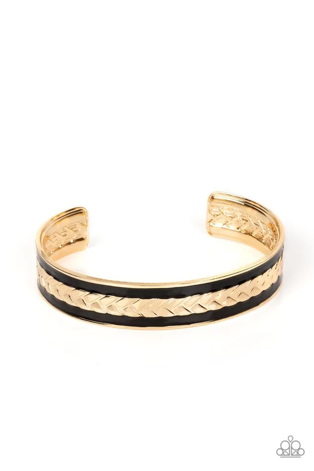 Paparazzi Jewelry Bracelets Paparazzi Bracelet Hot on the TRAILBLAZER Gold Paparazzi Jewelry Bracelets Paparazzi Bracelet Hot on the TRAILBLAZER Gold