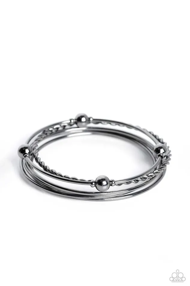Paparazzi Jewelry Bracelets Paparazzi Bracelet Lost and Found Black Paparazzi Jewelry Bracelets Paparazzi Bracelet Lost and Found Black