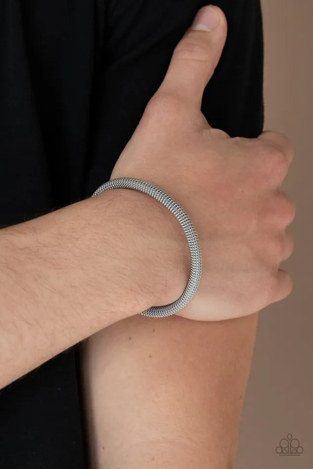Paparazzi Jewelry Bracelets Paparazzi Bracelet Metro Machiavellian Silver