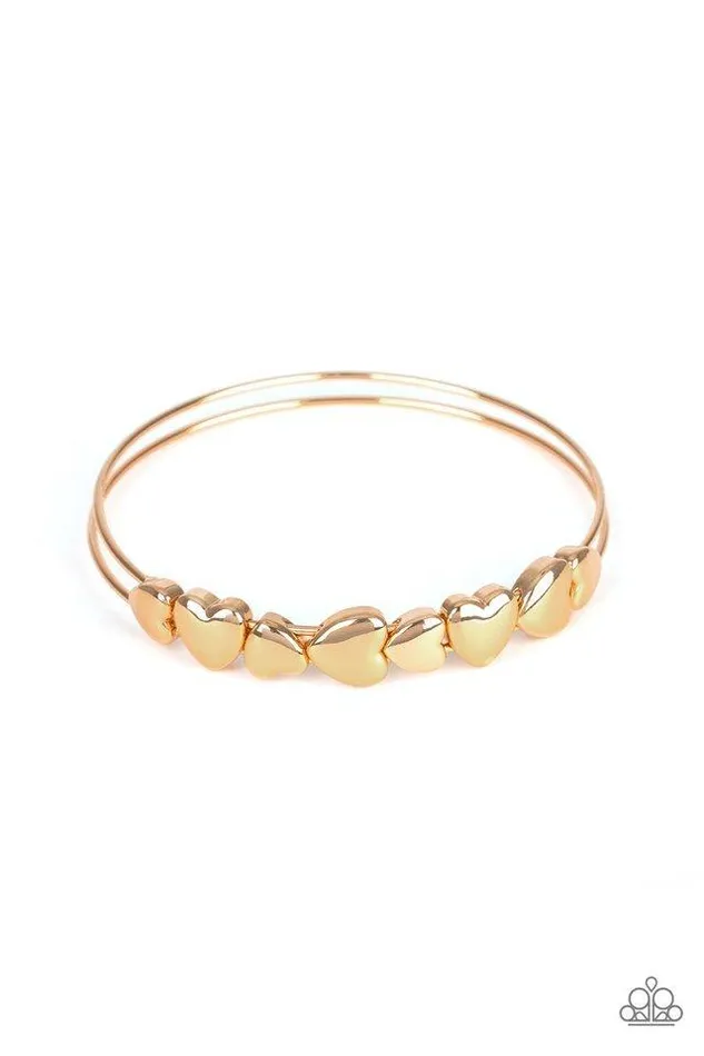 Paparazzi Jewelry Bracelets Paparazzi Bracelet Totally Tenderhearted Gold