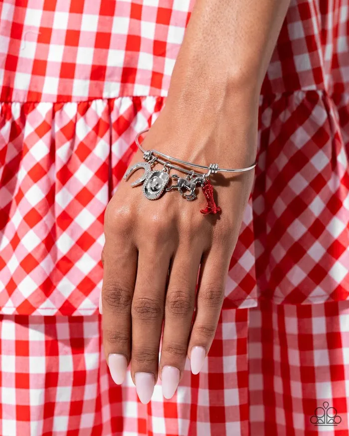 Paparazzi Jewelry Bracelets Paparazzi Bracelet Western Waltz Red