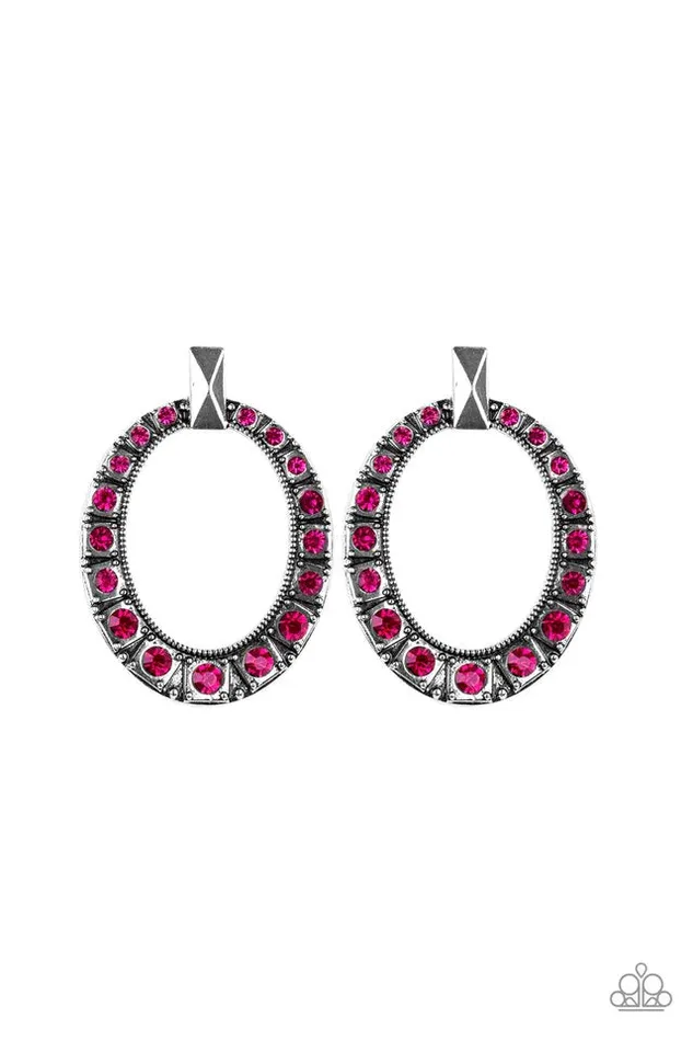 Paparazzi Jewelry Earrings Paparazzi Earring All For GLOW Pink