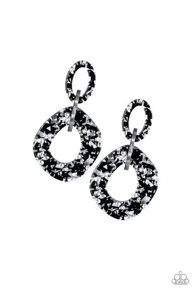 Paparazzi Jewelry Earrings Paparazzi Earring Confetti Congo Silver