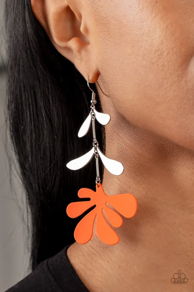 Paparazzi Jewelry Earrings Paparazzi Earring Palm Beach Bonanza Orange