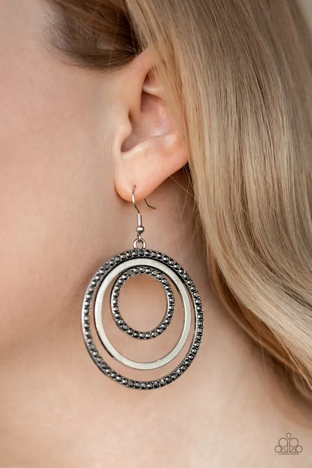 Paparazzi Jewelry Earrings Paparazzi Earring Rippling Refinement Silver