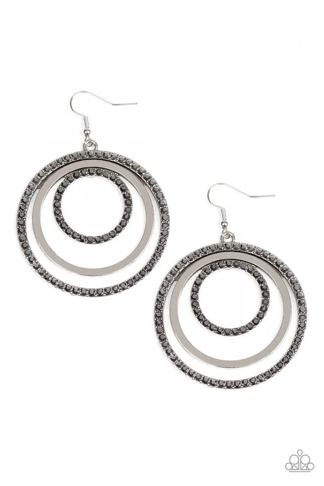 Paparazzi Jewelry Earrings Paparazzi Earring Rippling Refinement Silver