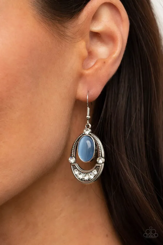 Paparazzi Jewelry Earrings Paparazzi Earring Serene Shimmer Blue