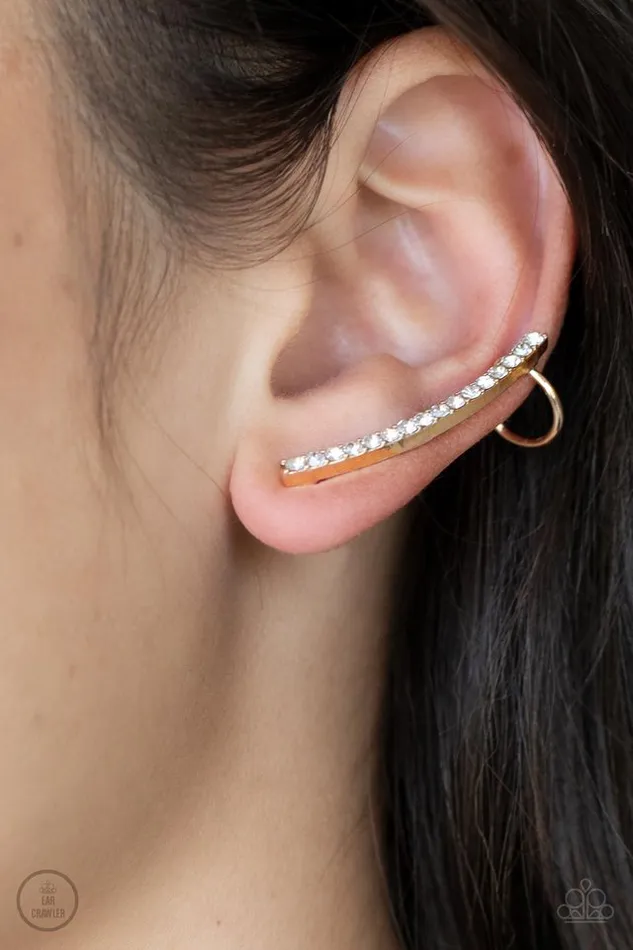 Paparazzi Jewelry Earrings Paparazzi Earring Sleekly Shimmering Gold