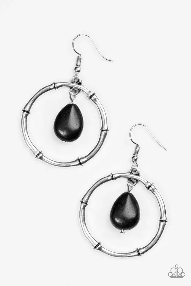 Paparazzi Jewelry Earrings Paparazzi Earring Stone Style Black
