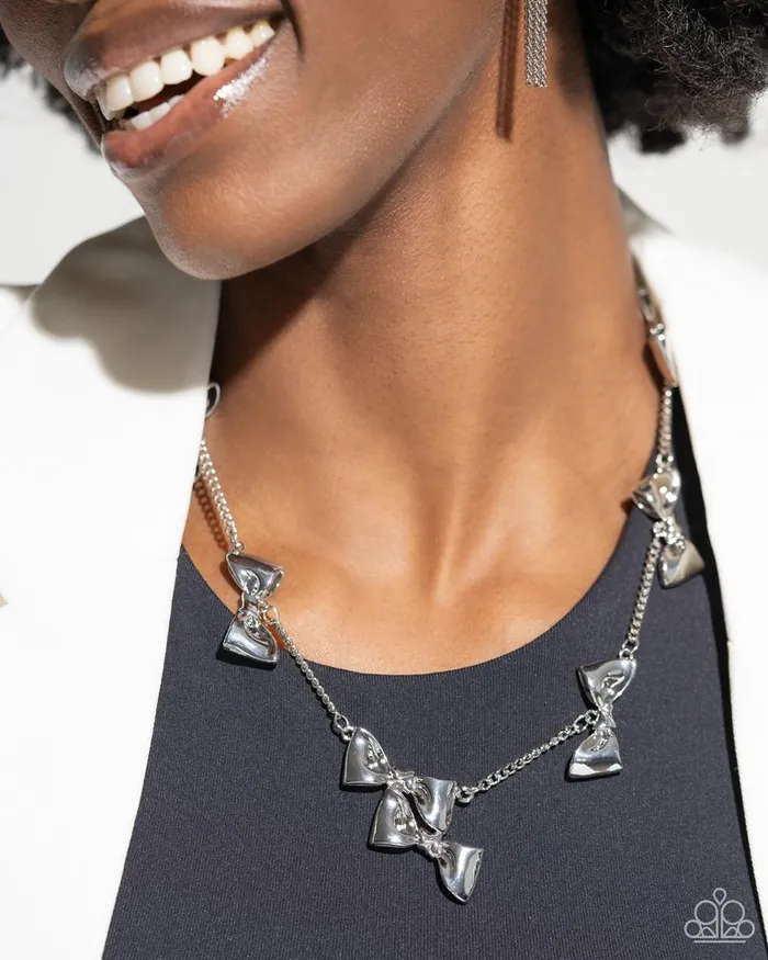 Paparazzi Jewelry Necklaces Paparazzi Necklace Dapper Definition Silver