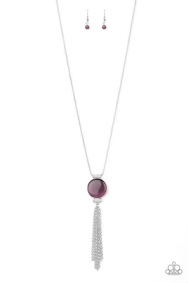 Paparazzi Jewelry Necklaces Paparazzi Necklace Happy As Can BEAM Purple Paparazzi Jewelry Necklaces Paparazzi Necklace Happy As Can BEAM Purple