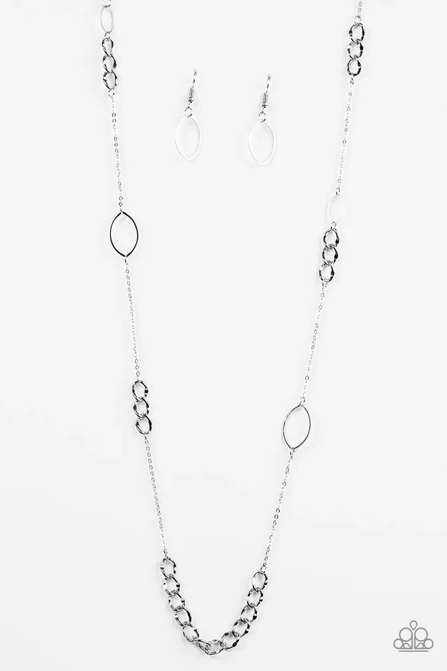 Paparazzi Jewelry Necklaces Paparazzi Necklace Metro Minimalist Silver