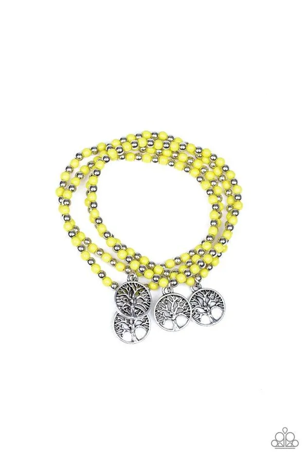 Paparazzi Jewelry Paparazzi Bracelet Plant A Tree Yellow Bracelets