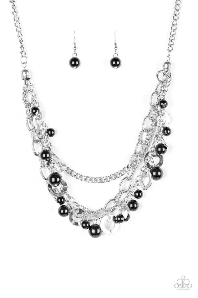 Paparazzi Jewelry Paparazzi Necklace Hoppin Hearts Black Necklaces