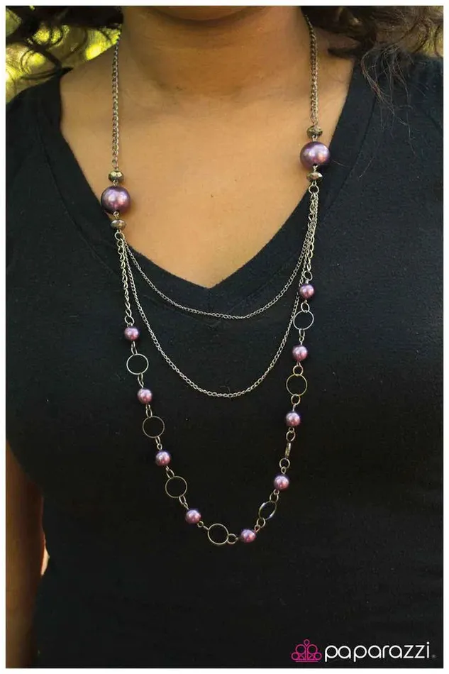Paparazzi Jewelry Paparazzi Necklace Keep the Mystery Alive Purple Necklaces