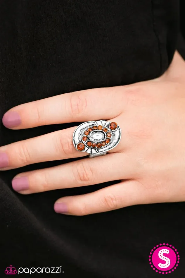 Paparazzi Jewelry Rings Paparazzi Ring Dancing Circles Brown